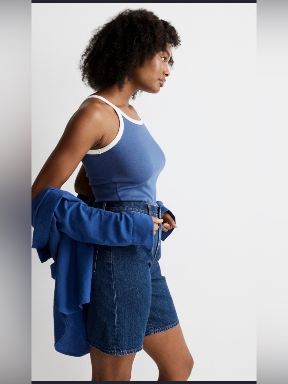 Madewell Supima Rib ‘90s Tank - Picture 3 of 6